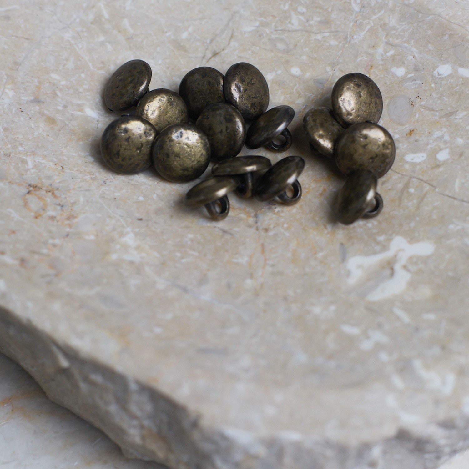 Moon Buttons - Antique Brass 2