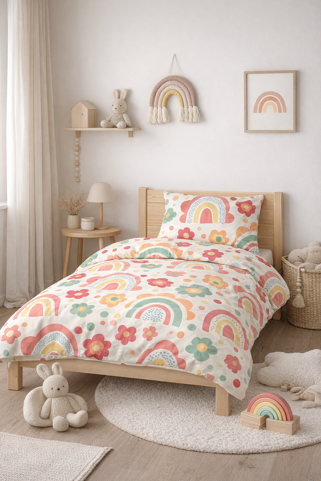 Habitación infantil minimalista y acogedora