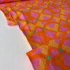 Viscosa - Geometric pattern orange pink - Thumbnail Image 2